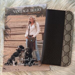 Vintage Boho Gucci eyeglass case